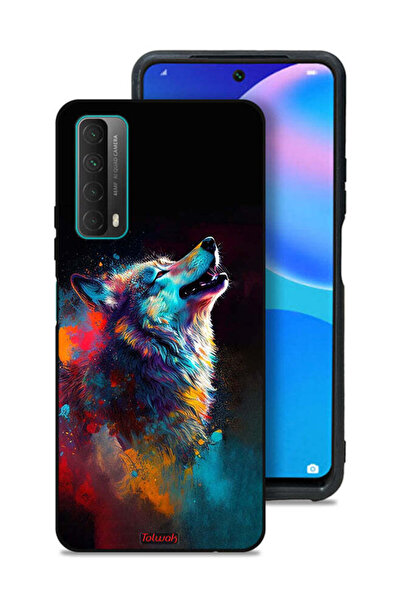 Tolwak غطاء حماية لهاتف هواوي بي سمارت (2021) - فن الذئب الملون