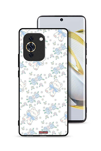 Tolwak غطاء حماية لهاتف هواوي نوفا 10 مع أيقونة دب تيدي لطيف وزهور