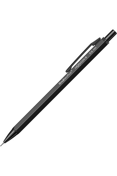 Mena Rise Sirinshop Office Hexagonr Mechanical Pencil Black 0.5 mm 1108107