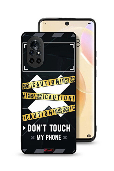 Tolwak Huawei nova 8 Protective Case Cover Caution Never Touch My Phone