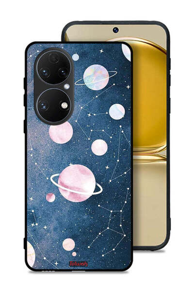 Tolwak Huawei P50E Protective Case Cover Space Art
