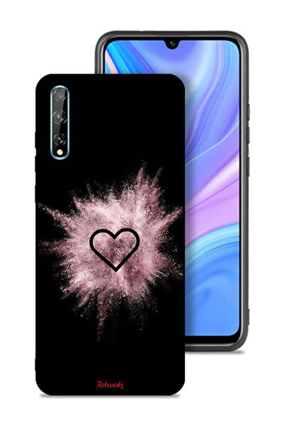 Tolwak غطاء حماية لهاتف هواوي بي سمارت إس بتصميم قلب لامع