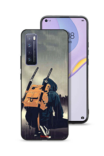 Tolwak غطاء حماية لهاتف هواوي نوفا 7 5G، رسمة سيف ساموراي رقمية