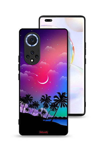 Tolwak غطاء حماية لهاتف Honor 50 Pro برسومات القمر في الليل