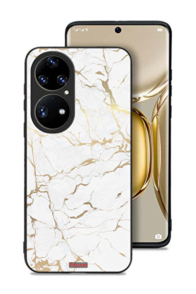 Tolwak غطاء حماية لهاتف هواوي بي 50 برو بنمط رخامي