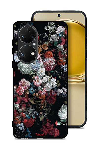 Tolwak غطاء حماية لهاتف هواوي P50E بنقشة ورود عتيقة
