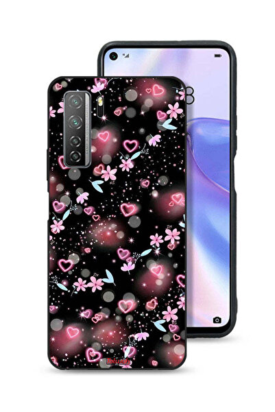 Tolwak غطاء حماية لهاتف هواوي نوفا 7 إس إي 5 جي بنقشة قلوب وأزهار صغيرة