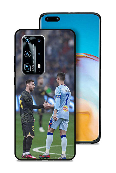 Tolwak غطاء حماية لهاتف هواوي P40 برو بلس 5G ميسي ورونالدو