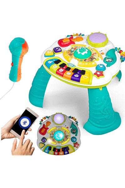 İSP Masuta Interactiva Bluetooth Bebelusi 13 In 1, Microfon, Sunete, Multicolor