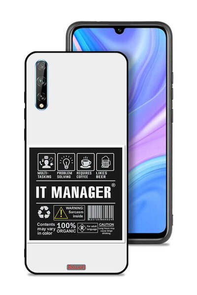 Tolwak غطاء حماية لهاتف هواوي Y8p، ملصق مدير تكنولوجيا المعلومات