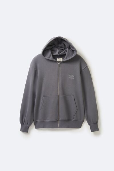 Matchy Matchy سويت شيرت نسائي بغطاء للرأس أنثراسايت