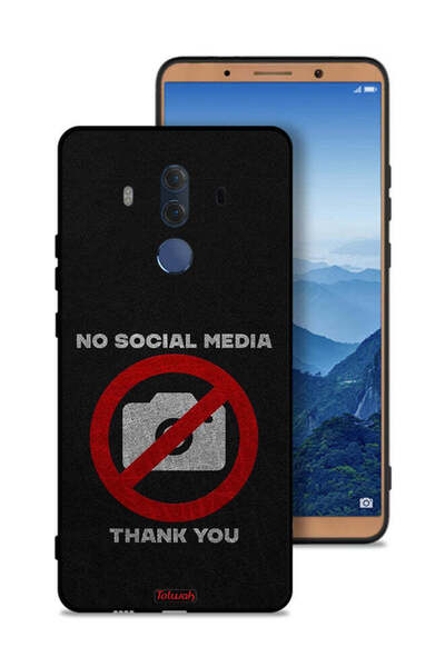 Tolwak غطاء حماية لهاتف هواوي ميت 10 برو - لا توجد وسائل تواصل اجتماعي، شكرًا لك