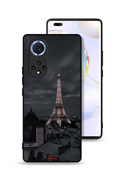 Tolwak غطاء حماية لهاتف Honor 50 Pro بتصميم برج إيفل في الليل