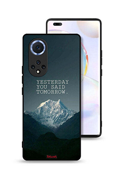 Tolwak غطاء حماية لهاتف Honor 50 Pro مكتوب عليه "بالأمس قلت غدًا"