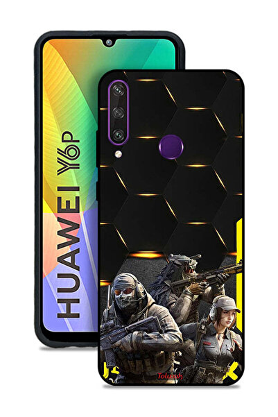 Tolwak غطاء حماية لهاتف Huawei Y6p بخلفية Cyberpunk