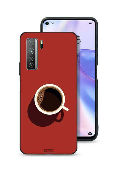 Tolwak غطاء حماية لهاتف هواوي نوفا 7 SE 5G بفن فنجان القهوة