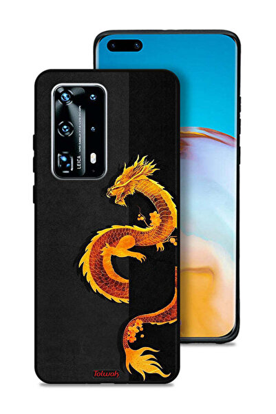 Tolwak غطاء حماية لهاتف هواوي P40 برو بلس 5G برسومات التنين