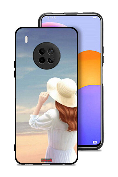 Tolwak Huawei Y9a Protective Case Cover Hat Girl Standing