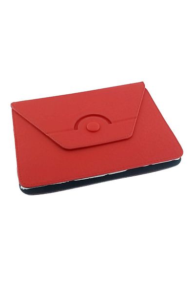 OEM Universal tablet case 9 - 10 inch, 360 degrees, with foldable stand, 268 x 204 x 17 mm, red