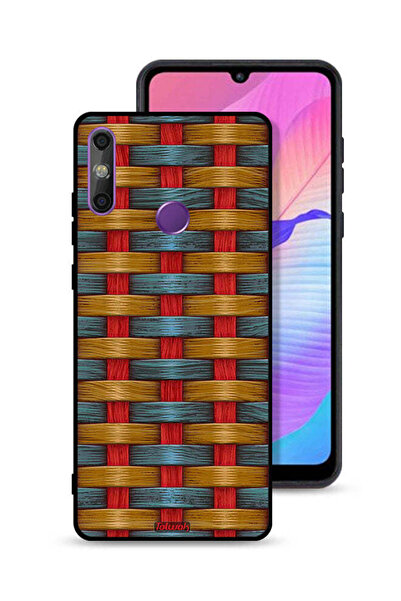 Tolwak Huawei Enjoy 20e Protective Case Cover Strips Art Pattern
