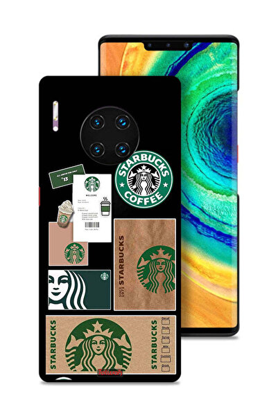 Tolwak غطاء حماية لهاتف هواوي ميت 30 برو - ملصق ستاربكس