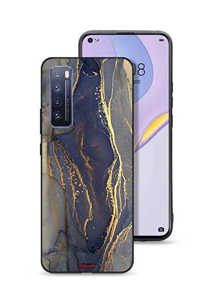 Tolwak غطاء حماية لهاتف هواوي نوفا 7 5G بنمط رخامي لامع