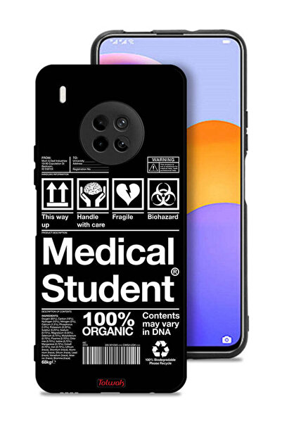 Tolwak غطاء حماية لهاتف Huawei Y9a، ملصق طالب الطب