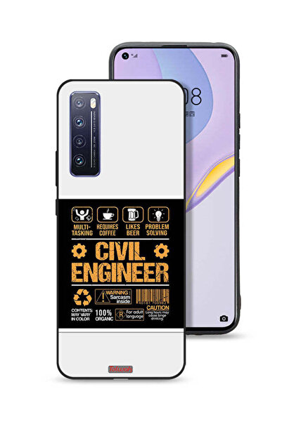 Tolwak غطاء حماية لهاتف هواوي نوفا 7 5G، ملصق مهندس مدني