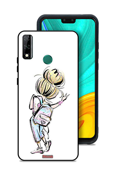 Tolwak غطاء حماية لهاتف هواوي Y8s بتصميم فتاة العودة إلى المدرسة