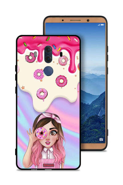 Tolwak غطاء حماية لهاتف هواوي ميت 10 برو يحمل صورة دونات