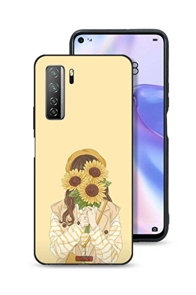 Tolwak غطاء حماية لهاتف هواوي بي 40 لايت 5G بنقشة عباد الشمس