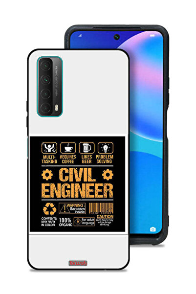 Tolwak غطاء حماية لهاتف هواوي بي سمارت (2021) - ملصق مهندس مدني