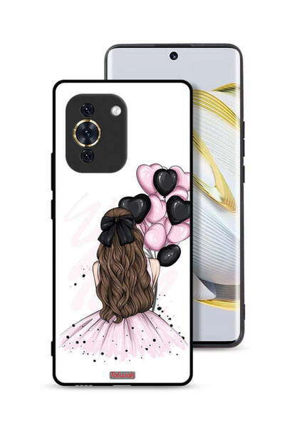 Tolwak غطاء حماية لهاتف هواوي نوفا 10 بتصميم فتاة تحمل بالونات