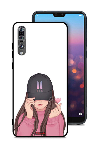 Tolwak غطاء حماية لهاتف هواوي P20 Pro، فتاة تصنع سناب شات