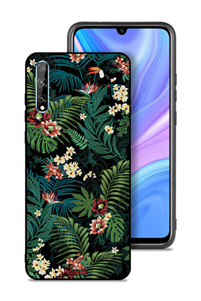 Tolwak غطاء حماية لهاتف هواوي بي سمارت إس بنقشة أوراق استوائية