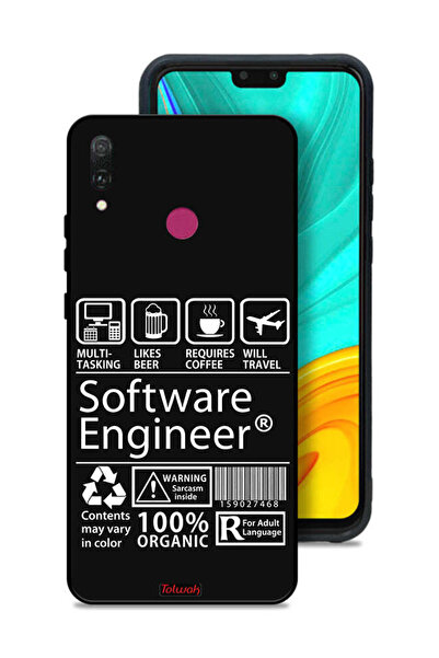 Tolwak غطاء حماية لهاتف Huawei Y9 (2019) - ملصق مهندس برمجيات