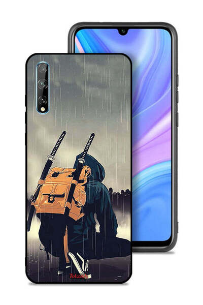 Tolwak غطاء حماية لهاتف هواوي Y8p بتصميم سيف ساموراي الرقمي