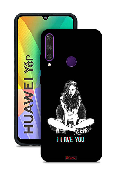 Tolwak غطاء حماية لهاتف هواوي Y6p بتصميم "أحبك"