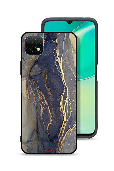 Tolwak غطاء حماية لهاتف هواوي نوفا Y60 بنمط رخامي لامع