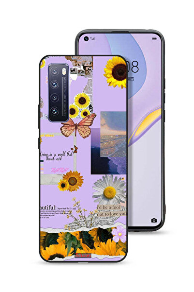 Tolwak غطاء حماية لهاتف هواوي نوفا 7 5G بملصقات عباد الشمس الجميلة