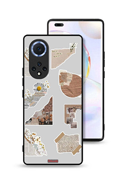 Tolwak غطاء حماية لهاتف Honor 50 Pro مصنوع من قطع من الملصقات الورقية