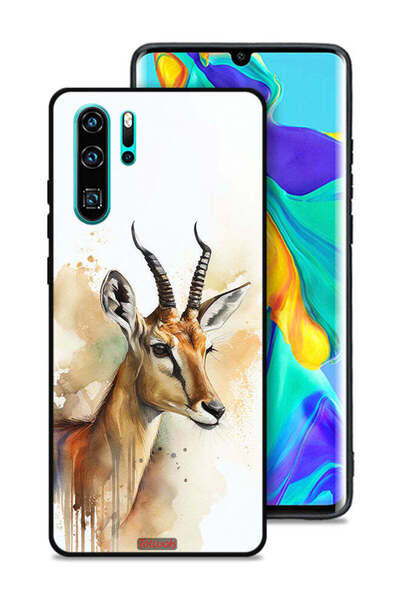 Tolwak غطاء حماية لهاتف هواوي P30 Pro بتصميم فن تجريدي من الغزلان