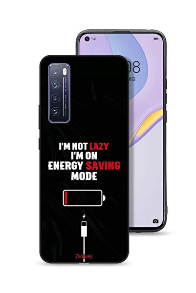 Tolwak غطاء حماية لهاتف هواوي نوفا 7 5G أنا لست كسولاً، أنا في وضع توفير الطاقة