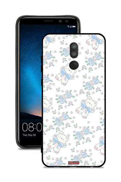 Tolwak غطاء حماية لهاتف هواوي ميت 10 لايت مع أيقونة دب تيدي لطيف وزهور