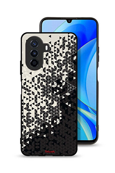 Tolwak غطاء حماية لهاتف هواوي نوفا Y70 بنمط مثلث فني رقمي