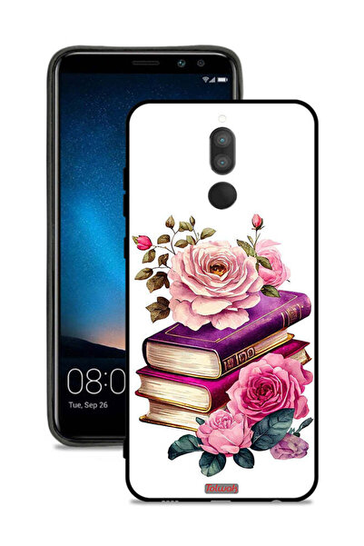 Tolwak غطاء حماية لهاتف هواوي ميت 10 لايت بنقشة الورود والكتب