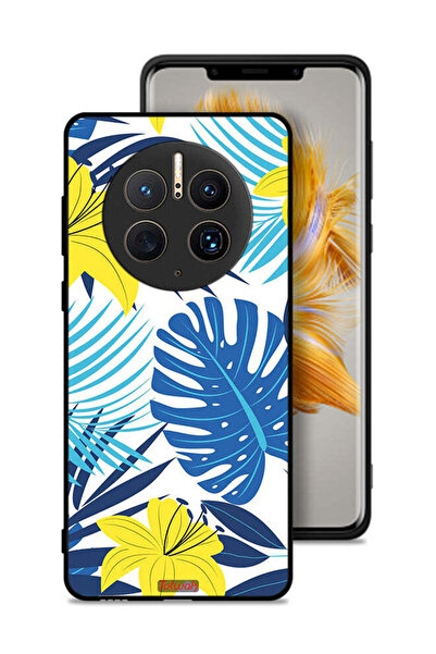 Tolwak غطاء حماية لهاتف هواوي ميت 50 برو بتصميم ريش وزهور