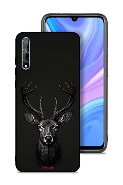 Tolwak غطاء حماية لهاتف هواوي بي سمارت إس بتصميم غزال رقمي