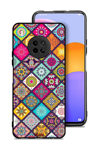 Tolwak غطاء حماية لهاتف هواوي Y9a بنمط مربعات ماندالا