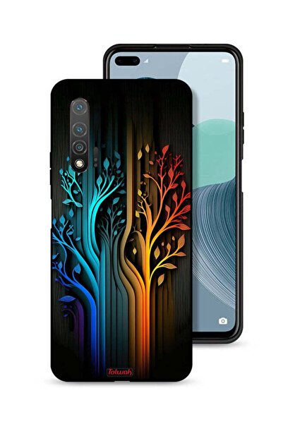 Tolwak غطاء حماية لهاتف هواوي نوفا 6 برسومات أوراق الشجر